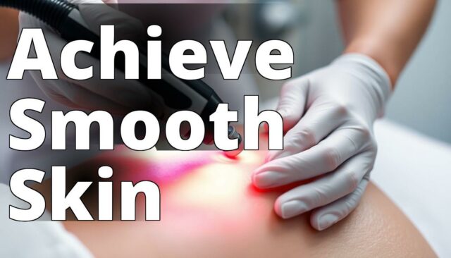A close-up image of a laser hair removal device in action
