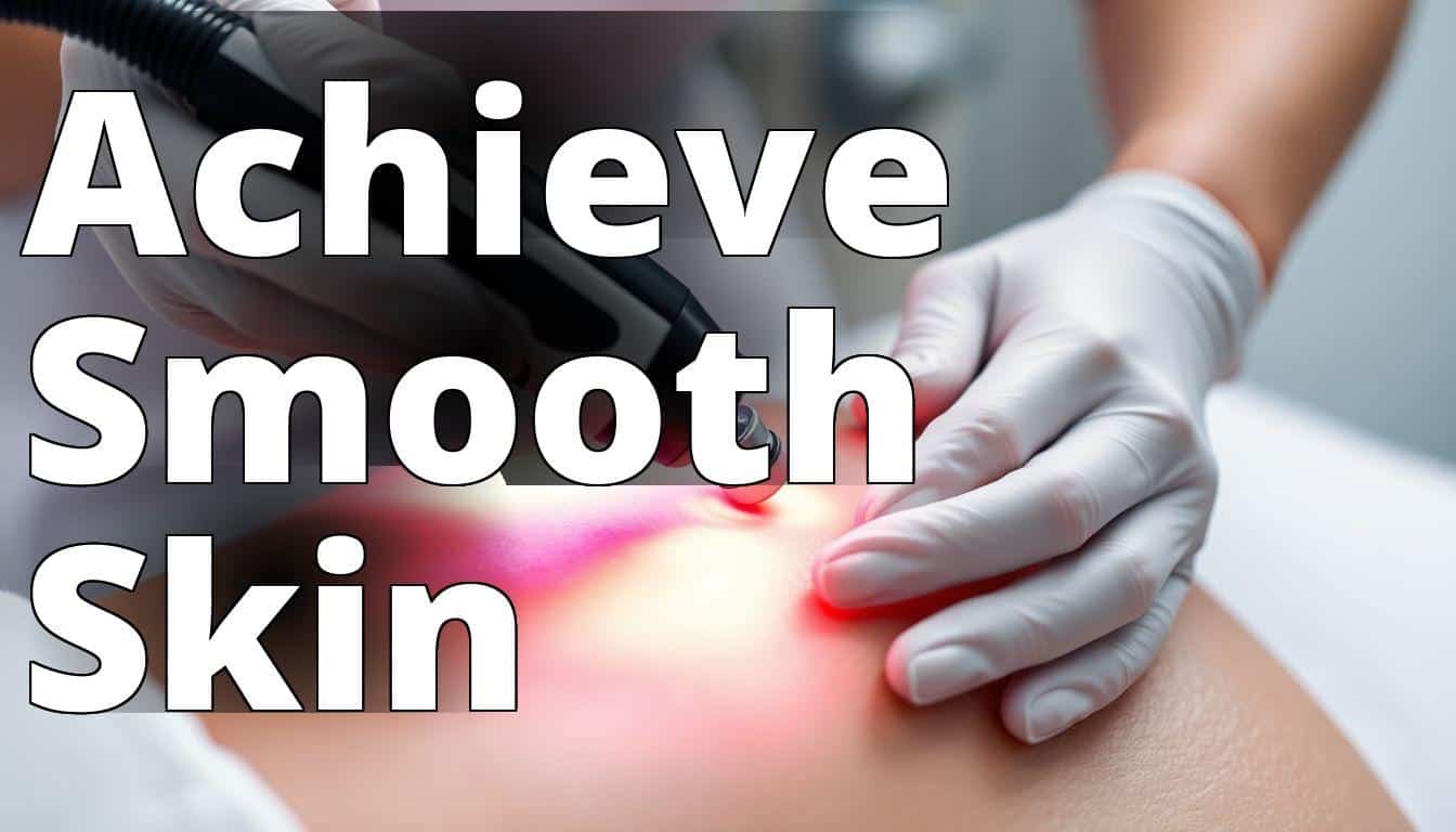 A close-up image of a laser hair removal device in action