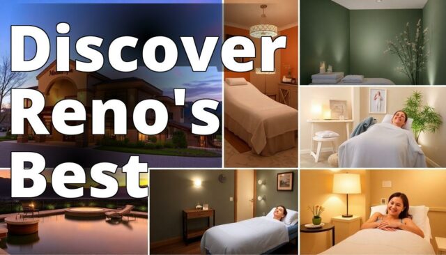 A collage of serene and inviting images showcasing the exteriors and interiors of the seven featured