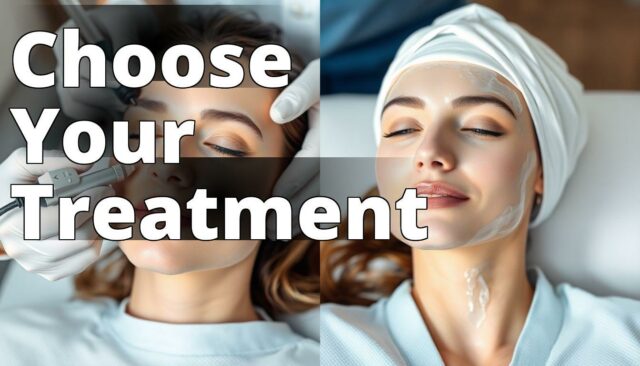 A split image showcasing a microneedling procedure on one side