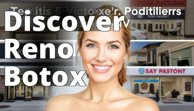 A visually appealing collage featuring the exteriors of the top five Botox providers in Reno