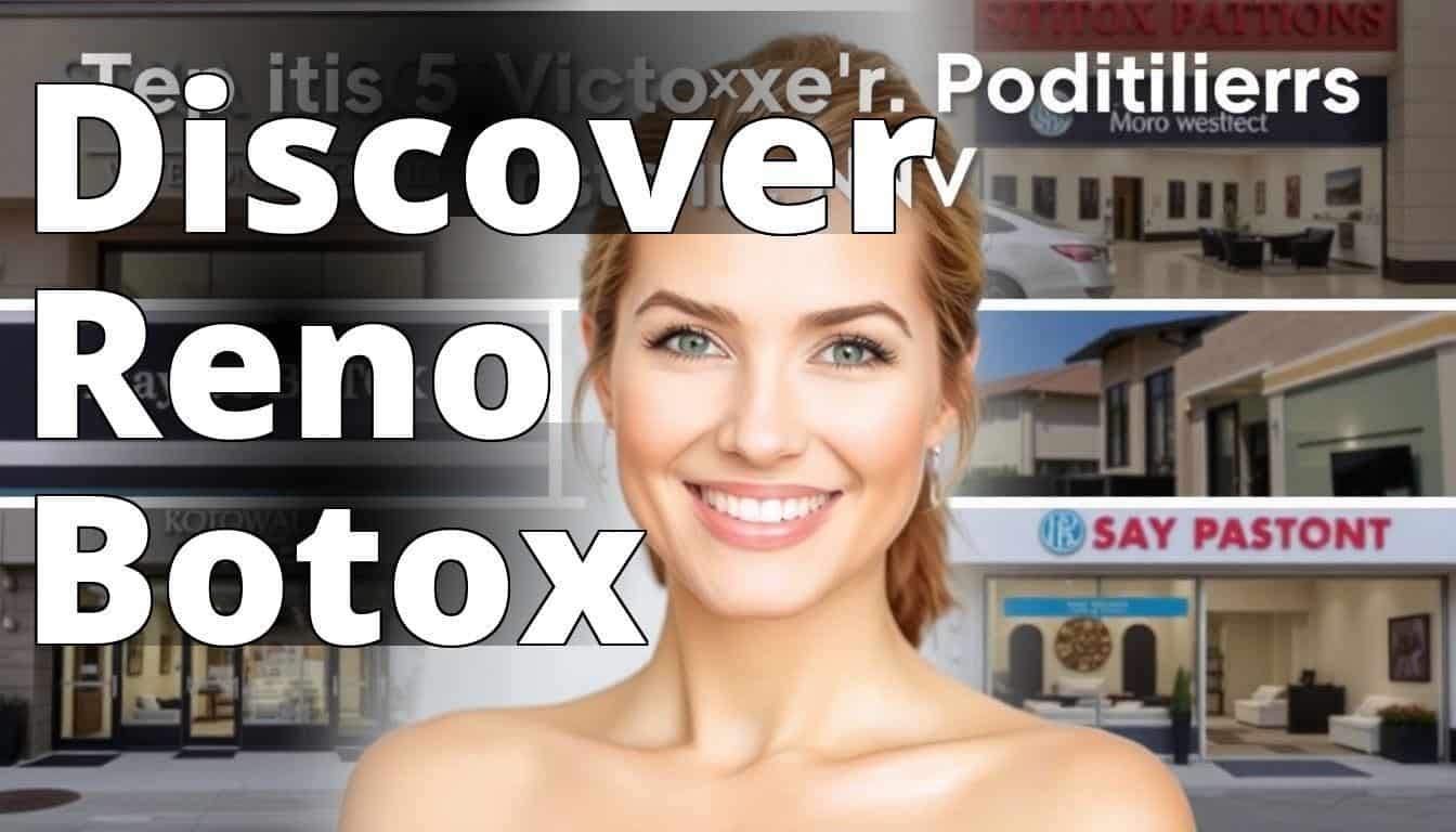 A visually appealing collage featuring the exteriors of the top five Botox providers in Reno