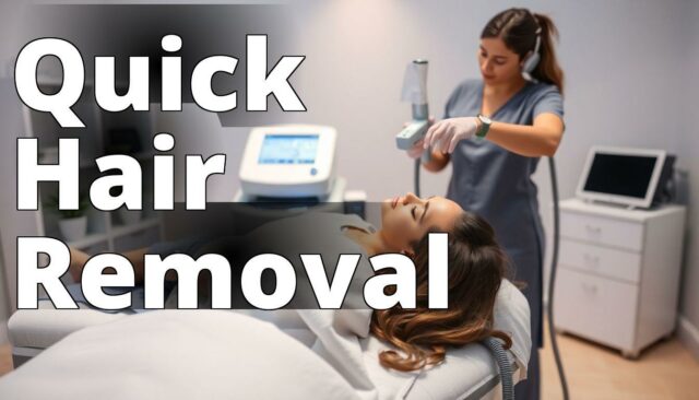 An image of a modern laser hair removal machine in a clinical setting